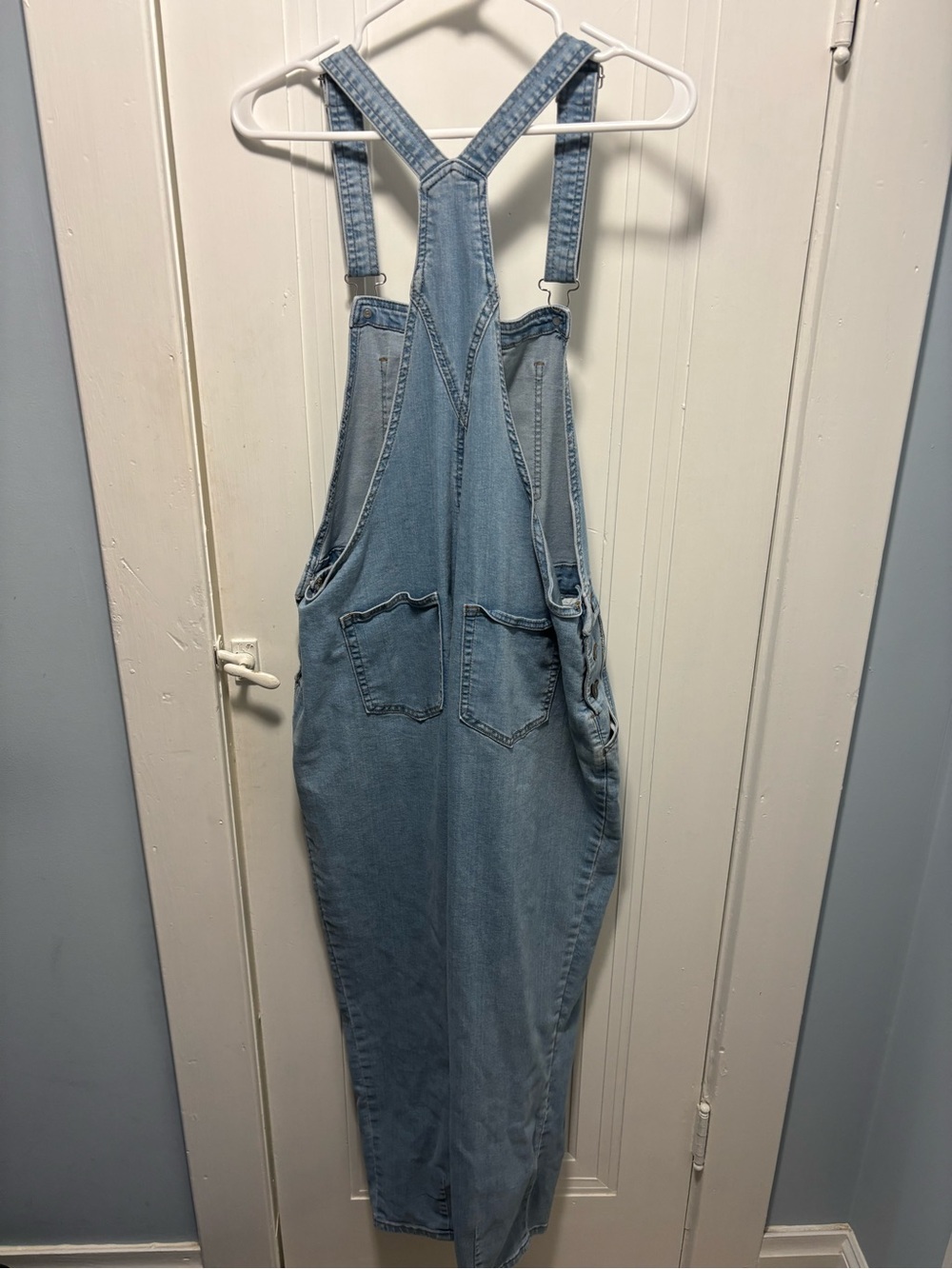 Light Blue Denim women’s Overalls - Picture 2 of 4